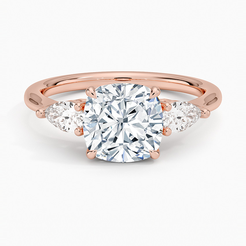 Opera Three Stone Diamond Engagement Ring