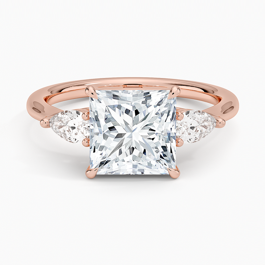 Opera Three Stone Diamond Engagement Ring
