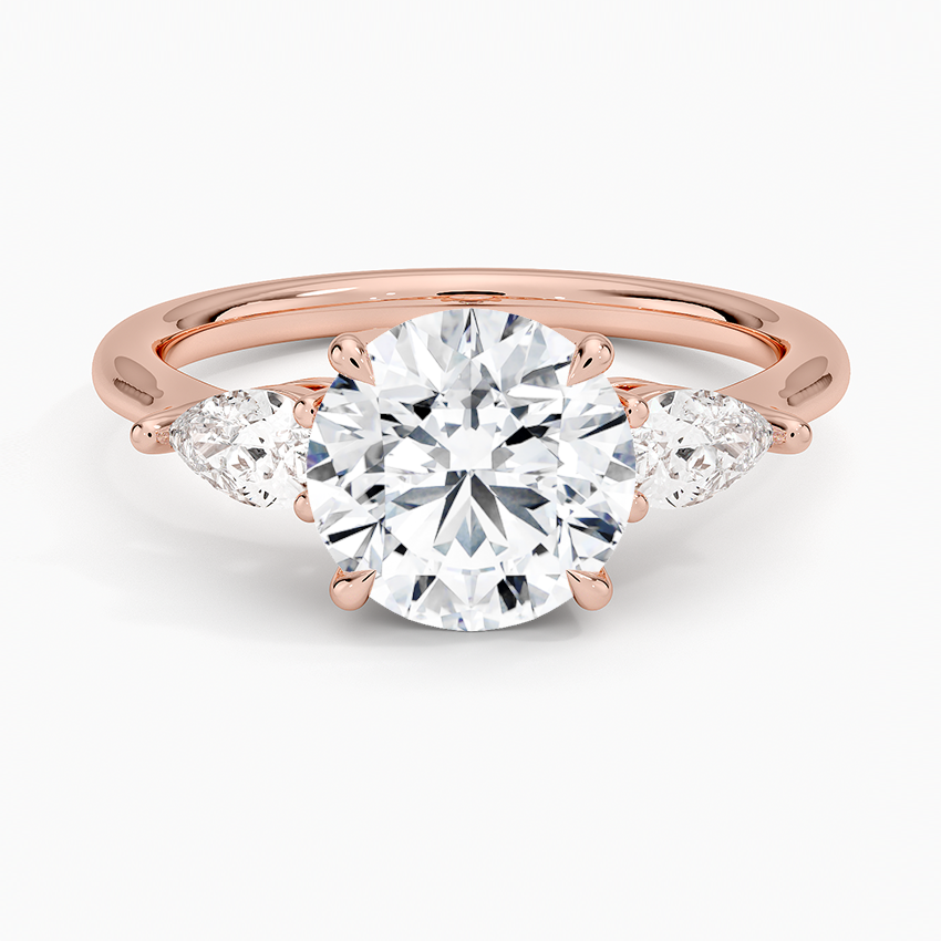 Opera Three Stone Diamond Engagement Ring