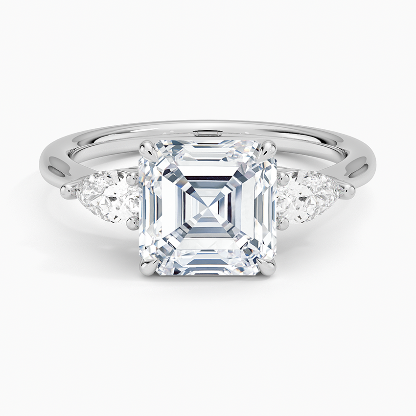 Opera Three Stone Diamond Engagement Ring