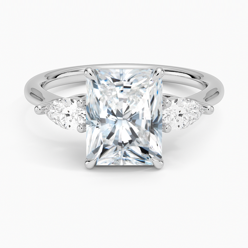 Opera Three Stone Diamond Engagement Ring