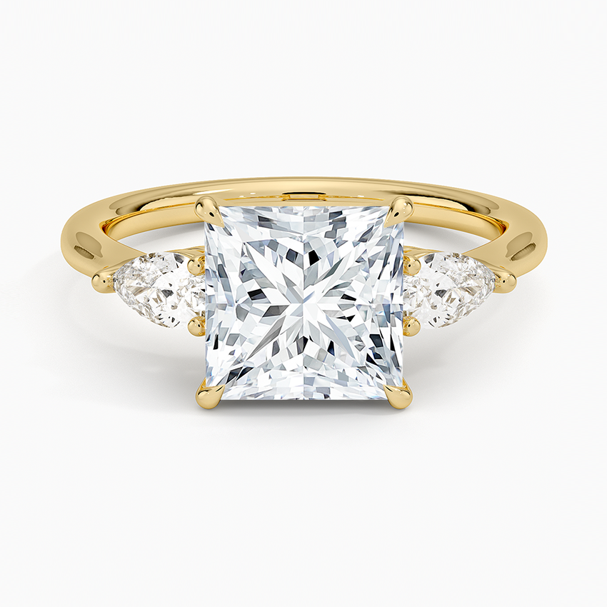 Opera Three Stone Diamond Engagement Ring