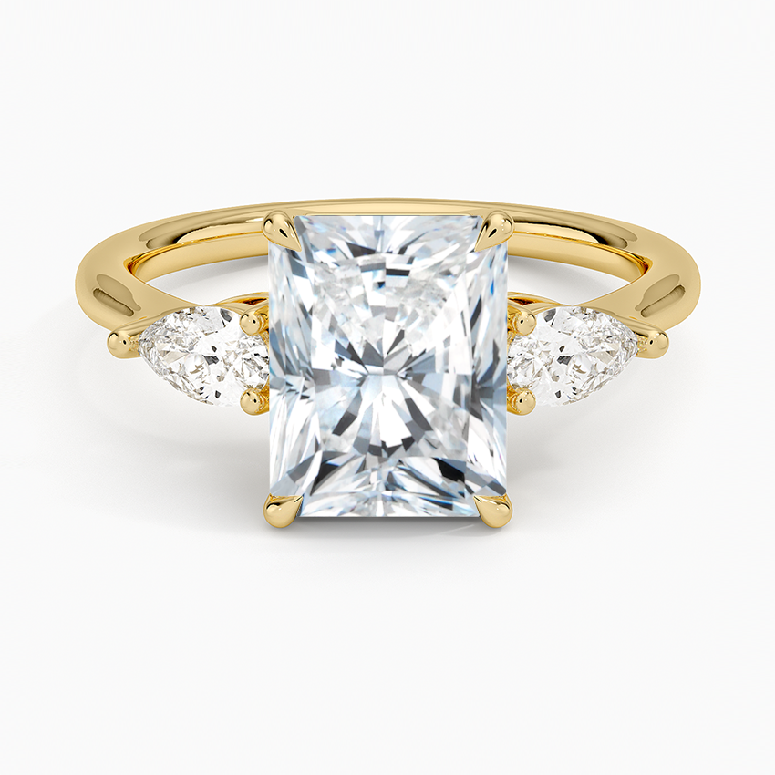 Opera Three Stone Diamond Engagement Ring