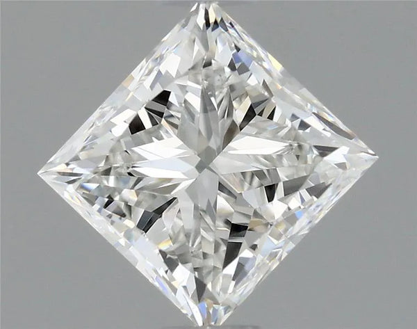 0.70ct Princess Natural Diamond (Colour H, Clarity VS2, GIA Certified)