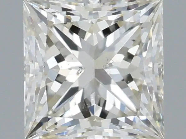 0.90ct Princess Natural Diamond (Colour J, Clarity SI1, Cut EX, IGI Certified)