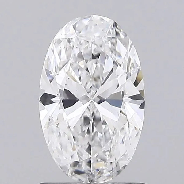 0.91ct Oval Lab Grown Diamond (Colour D, Clarity VS2, IGI Certified)