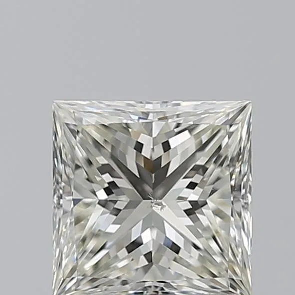 1.51ct Princess Natural Diamond (Colour J, Clarity SI1, HRD Certified)
