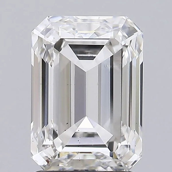 2.04ct Emerald Lab Grown Diamond (Colour G, Clarity VS2, IGI Certified)