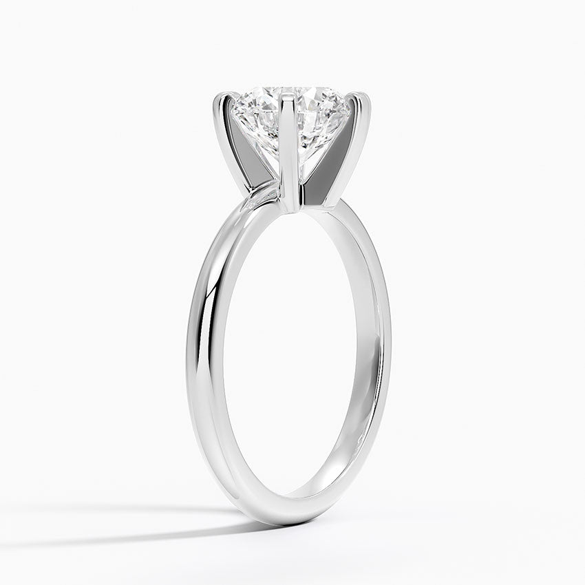 Comfort Fit 2mm Six-Prong Solitaire Engagement Ring