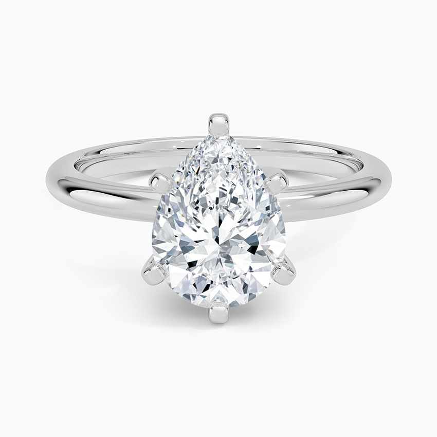 Comfort Fit 2mm Six-Prong Solitaire Engagement Ring