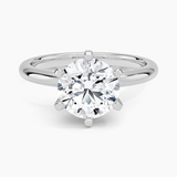 Comfort Fit 2mm Six-Prong Solitaire Engagement Ring