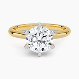 Comfort Fit 2mm Six-Prong Solitaire Engagement Ring