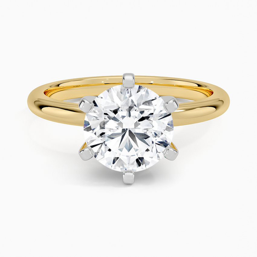 Comfort Fit 2mm Six-Prong Solitaire Engagement Ring
