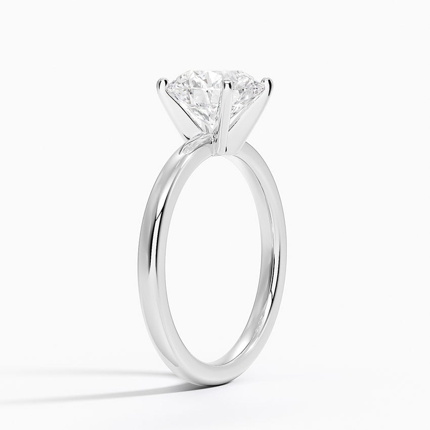 Comfort Fit 2mm Solitaire Engagement Ring