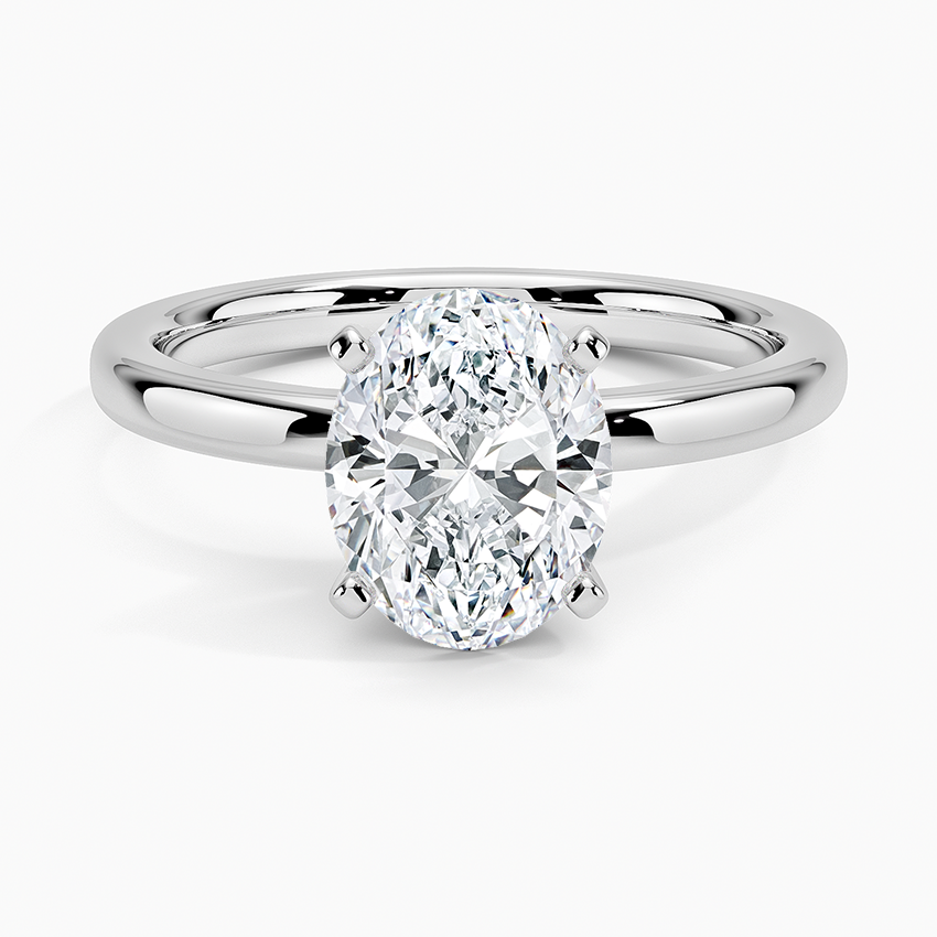 Comfort Fit 2mm Solitaire Engagement Ring