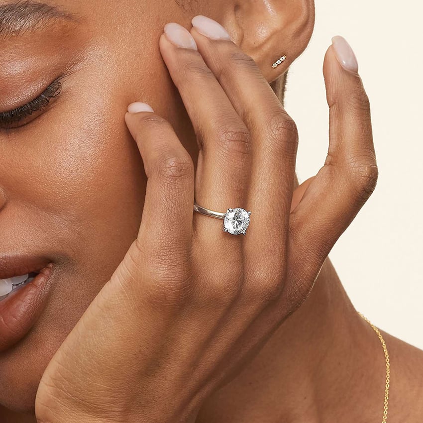 Comfort Fit 2mm Solitaire Engagement Ring