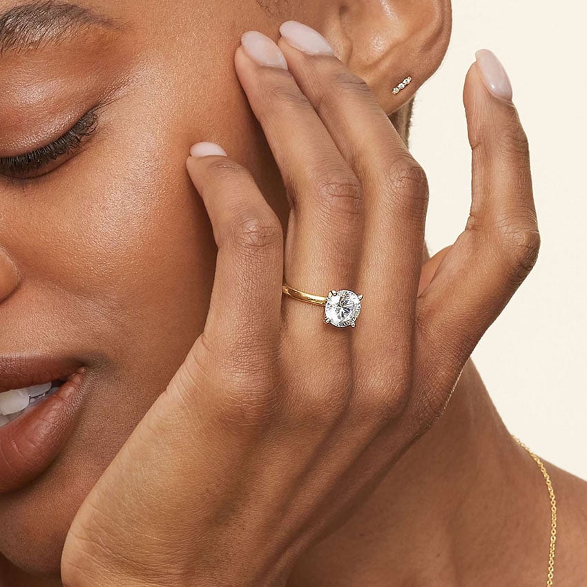 Comfort Fit 2mm Solitaire Engagement Ring