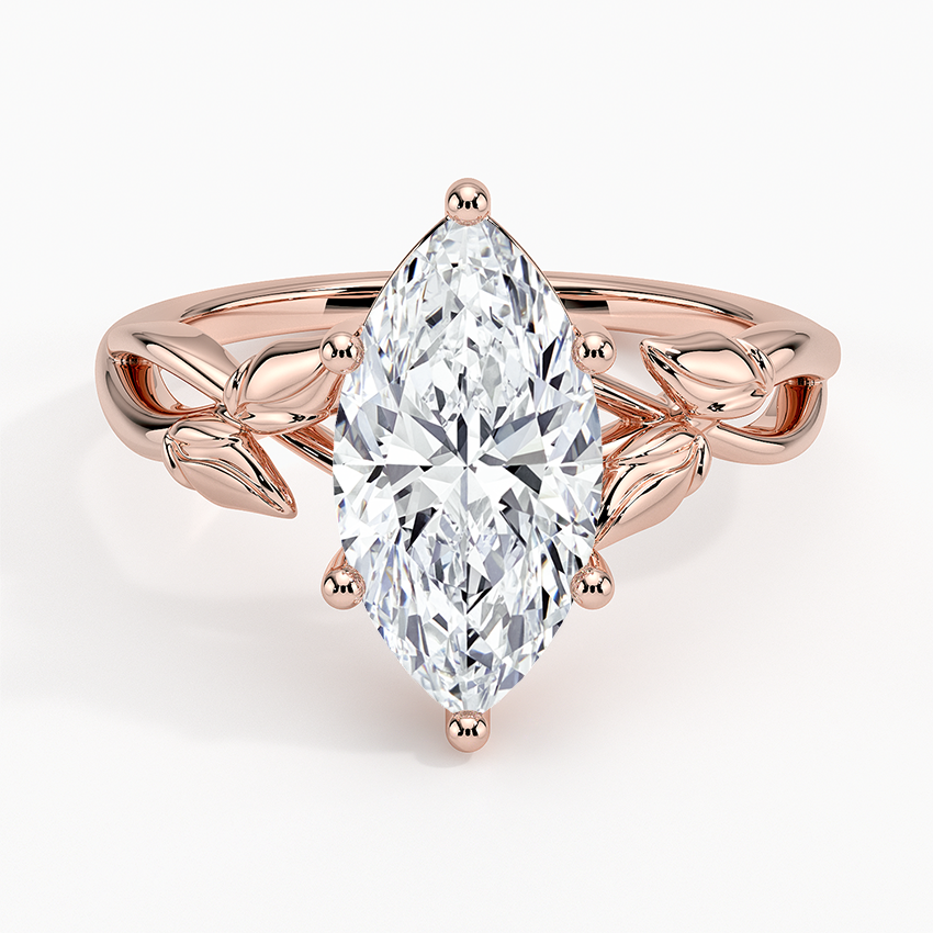 Budding Willow Solitaire Engagement Ring