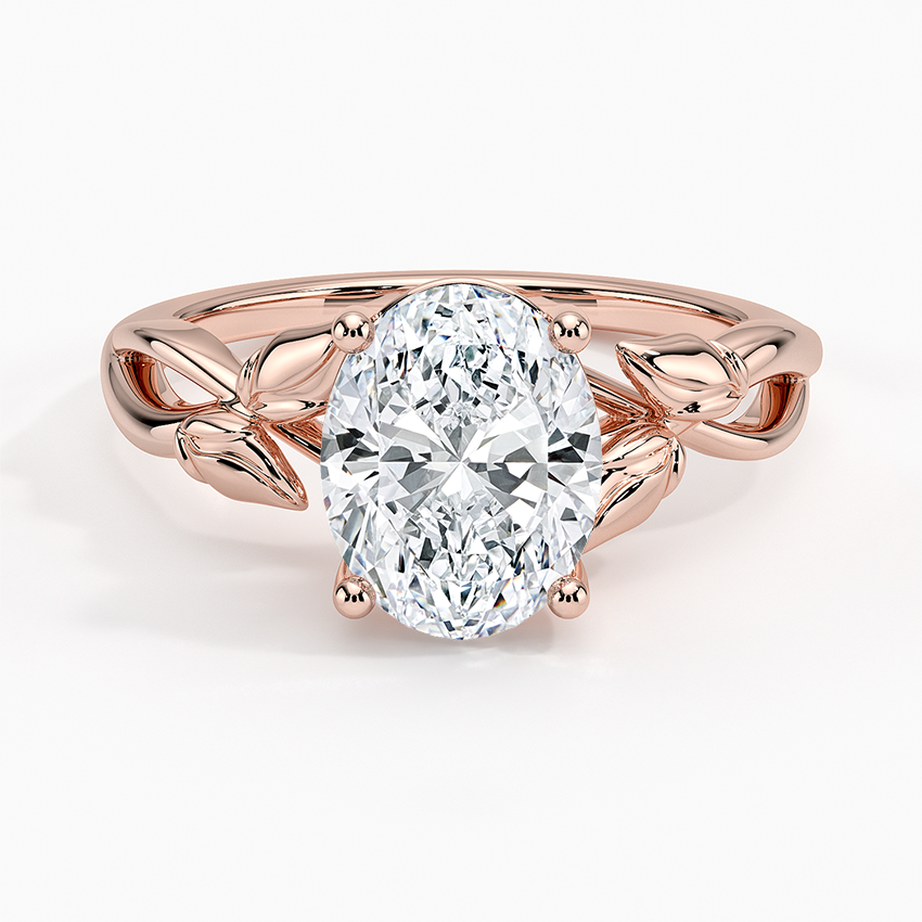 Budding Willow Solitaire Engagement Ring