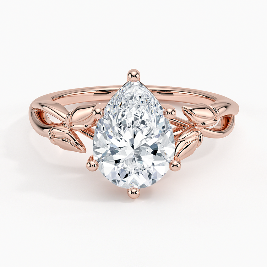 Budding Willow Solitaire Engagement Ring