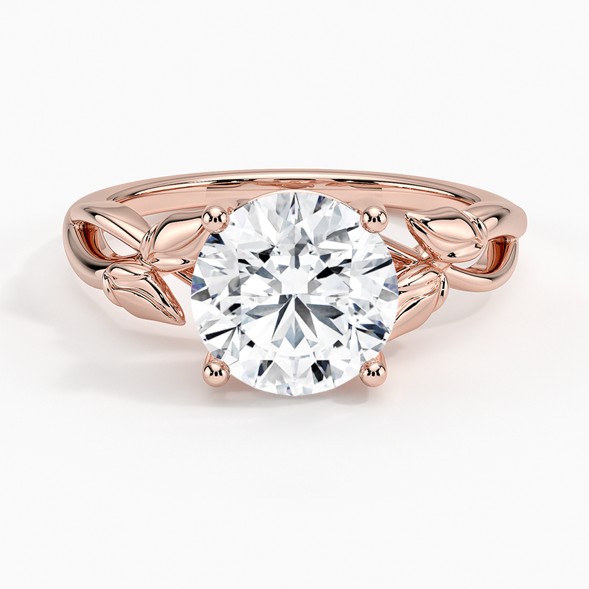 Budding Willow Solitaire Engagement Ring