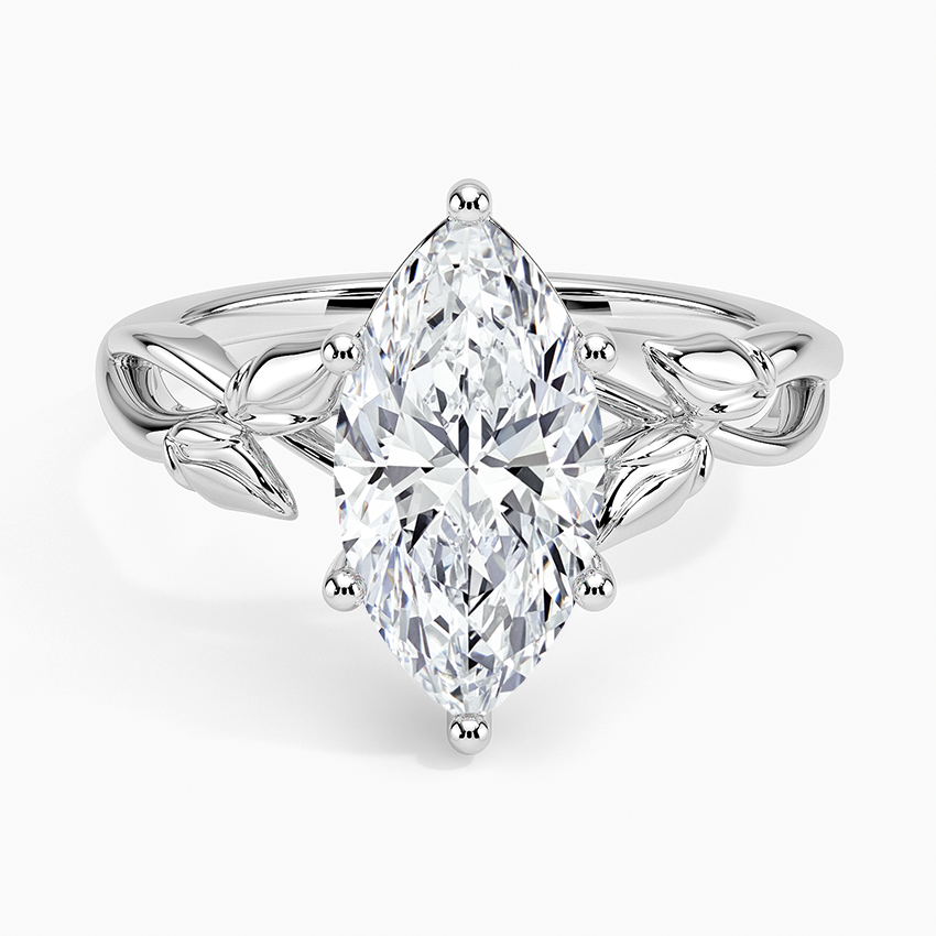 Budding Willow Solitaire Engagement Ring