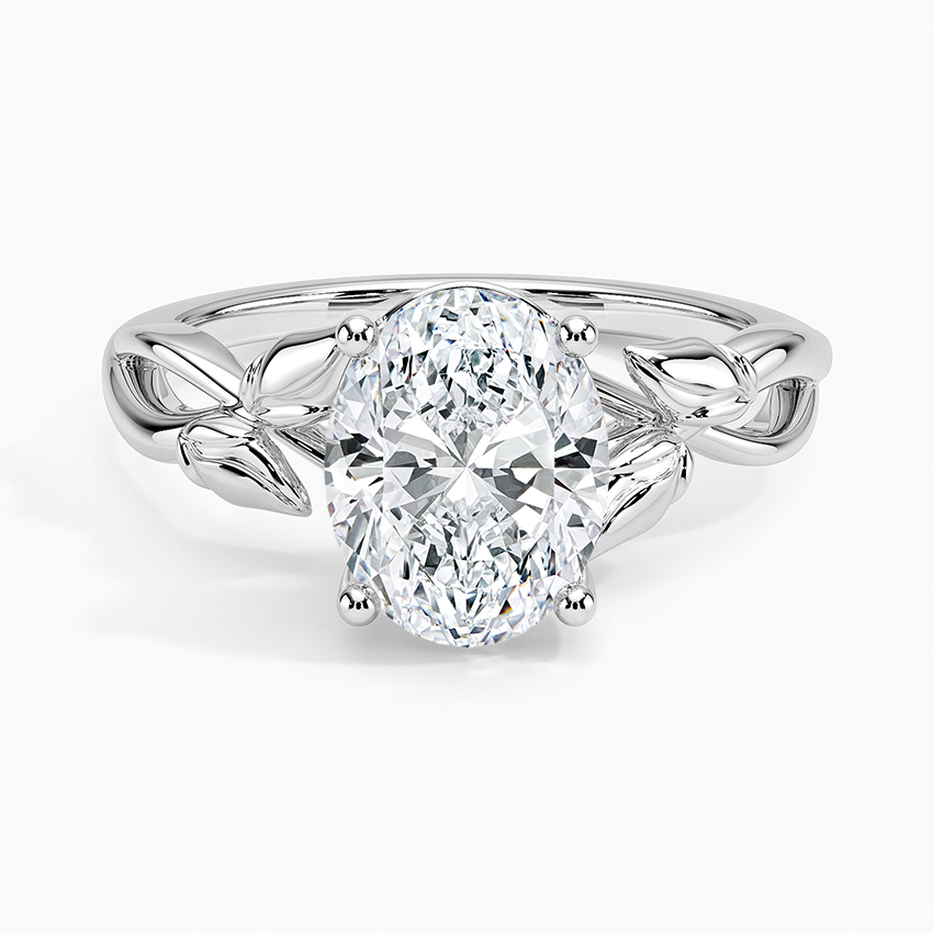 Budding Willow Solitaire Engagement Ring