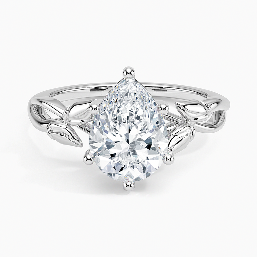 Budding Willow Solitaire Engagement Ring