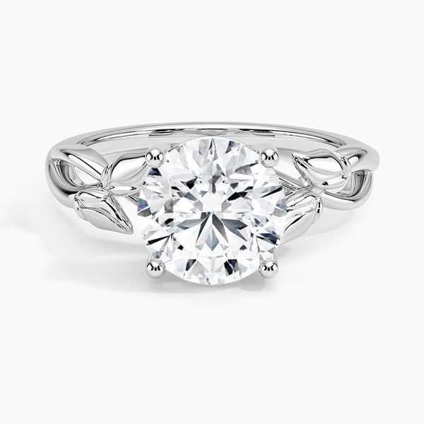 Budding Willow Solitaire Engagement Ring
