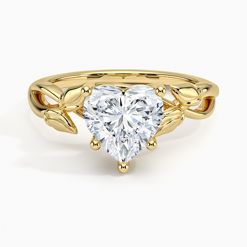 Budding Willow Solitaire Engagement Ring