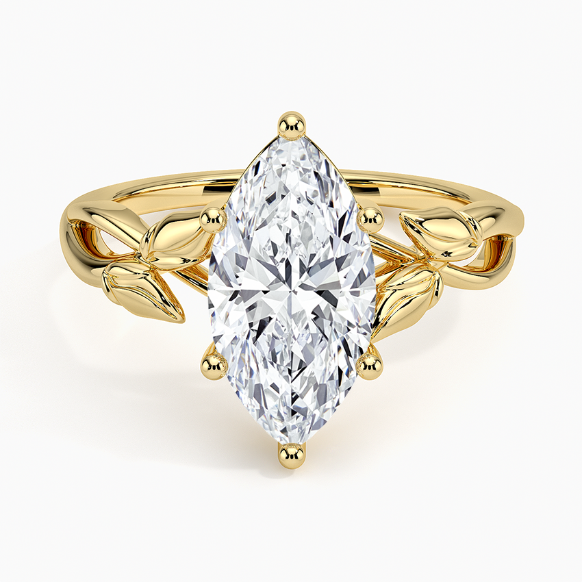 Budding Willow Solitaire Engagement Ring