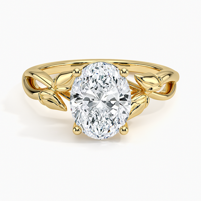 Budding Willow Solitaire Engagement Ring