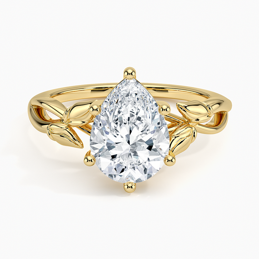 Budding Willow Solitaire Engagement Ring