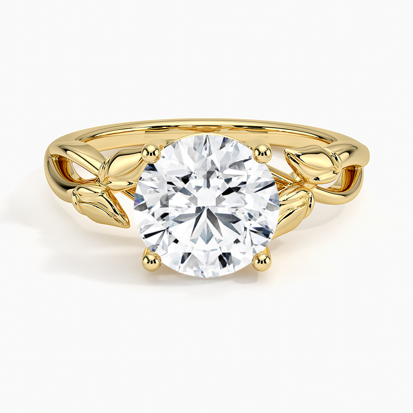 Budding Willow Solitaire Engagement Ring