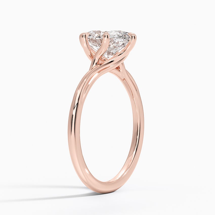 Delilah Twist Solitaire Engagement Ring