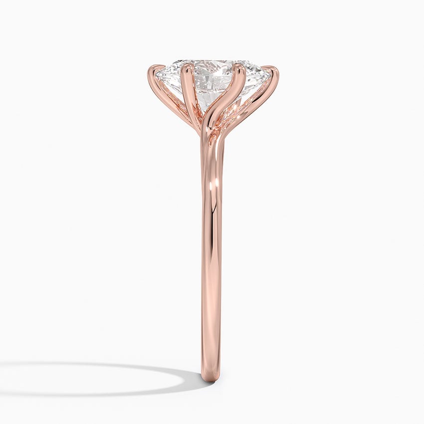 Delilah Twist Solitaire Engagement Ring
