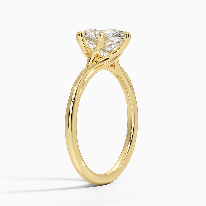 Delilah Twist Solitaire Engagement Ring