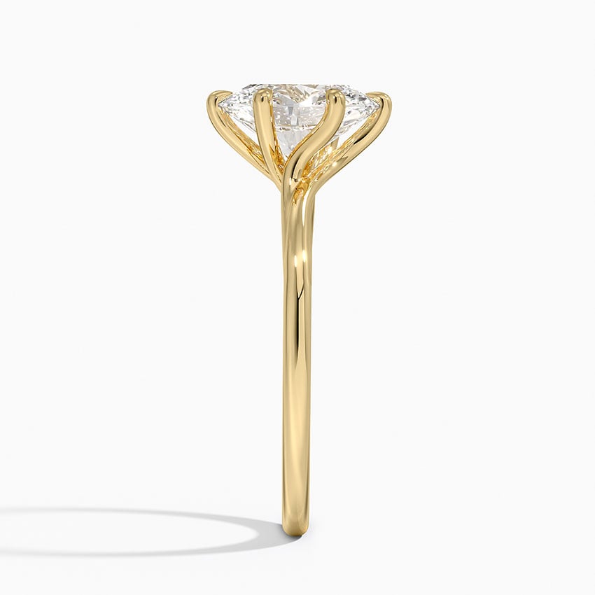 Delilah Twist Solitaire Engagement Ring
