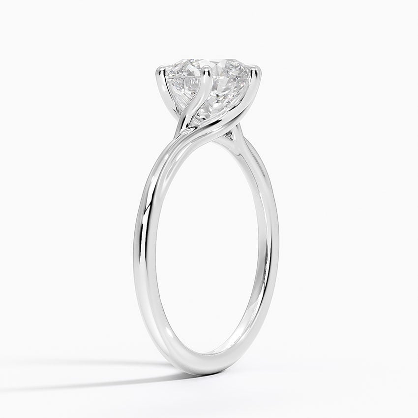 Delilah Twist Solitaire Engagement Ring