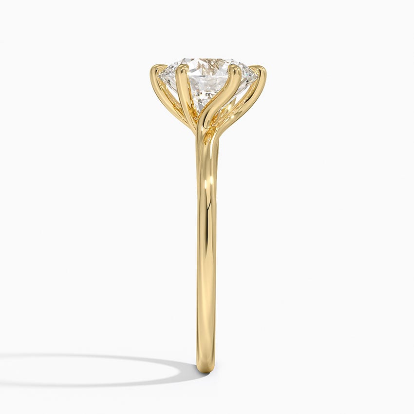 Delilah Twist Solitaire Engagement Ring