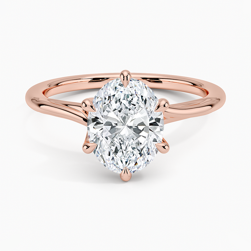 Delilah Twist Solitaire Engagement Ring