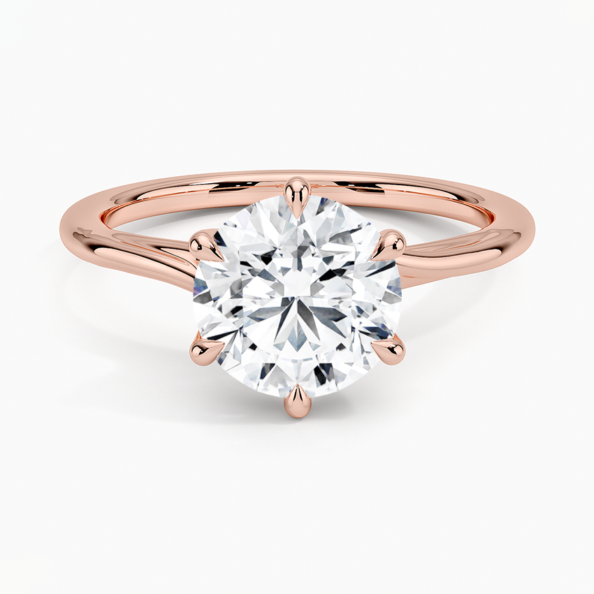Delilah Twist Solitaire Engagement Ring