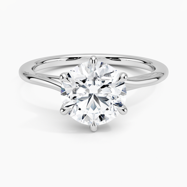 Delilah Twist Solitaire Engagement Ring