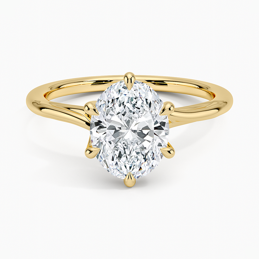 Delilah Twist Solitaire Engagement Ring
