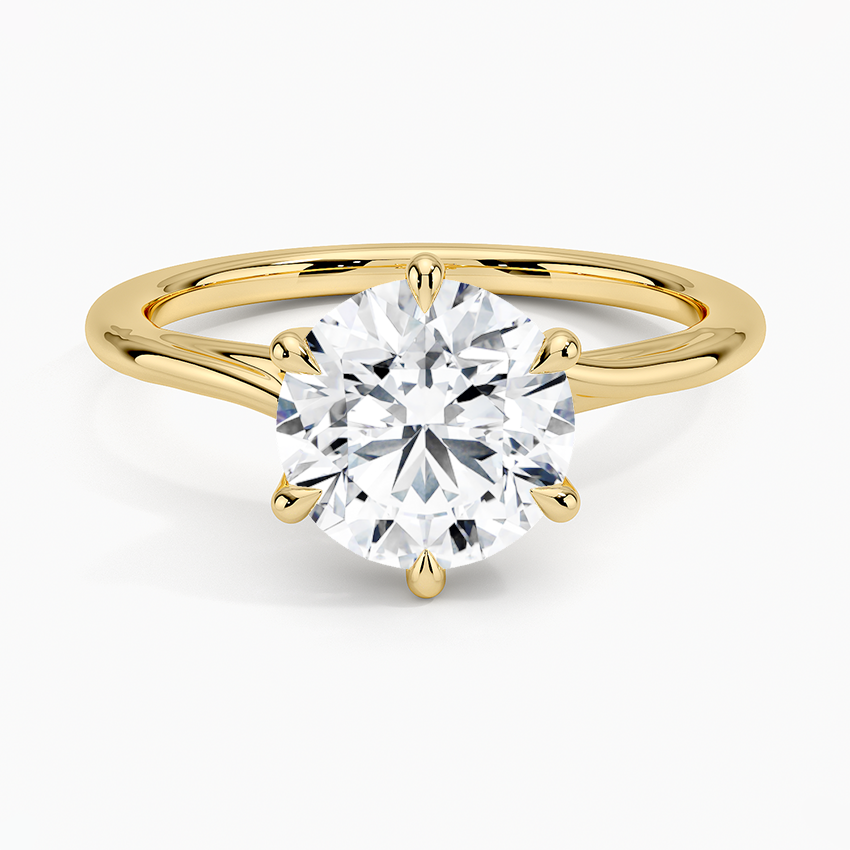Delilah Twist Solitaire Engagement Ring