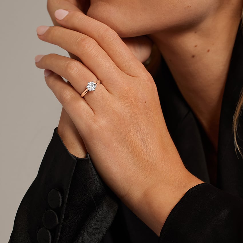 Classic Six-Prong Solitaire Engagement Ring