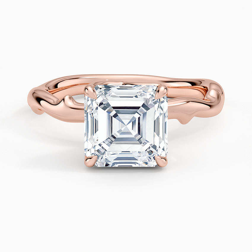 Rose Thorn Solitaire Engagement Ring