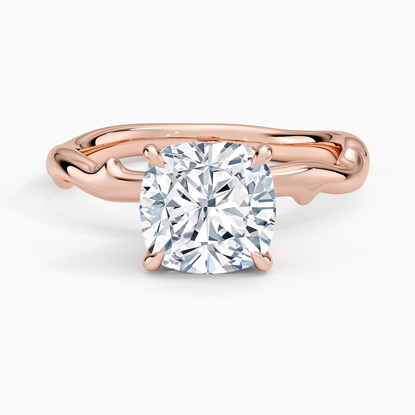 Rose Thorn Solitaire Engagement Ring