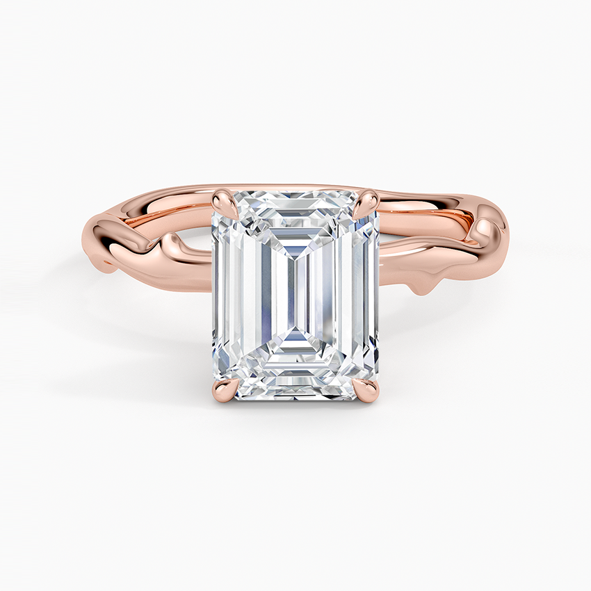 Rose Thorn Solitaire Engagement Ring