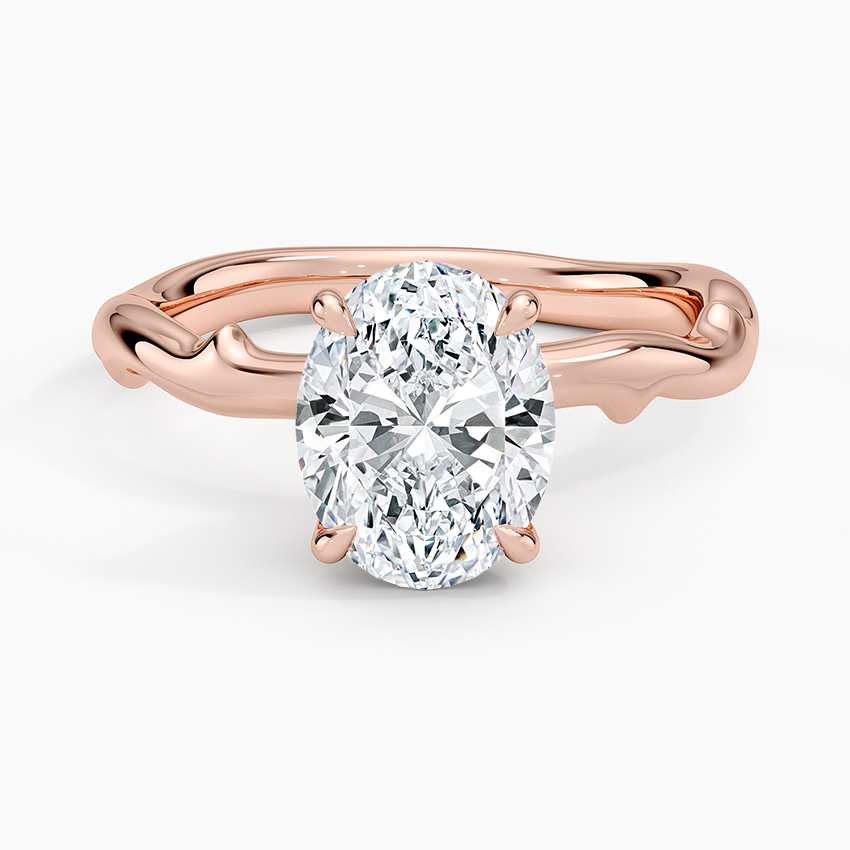 Rose Thorn Solitaire Engagement Ring